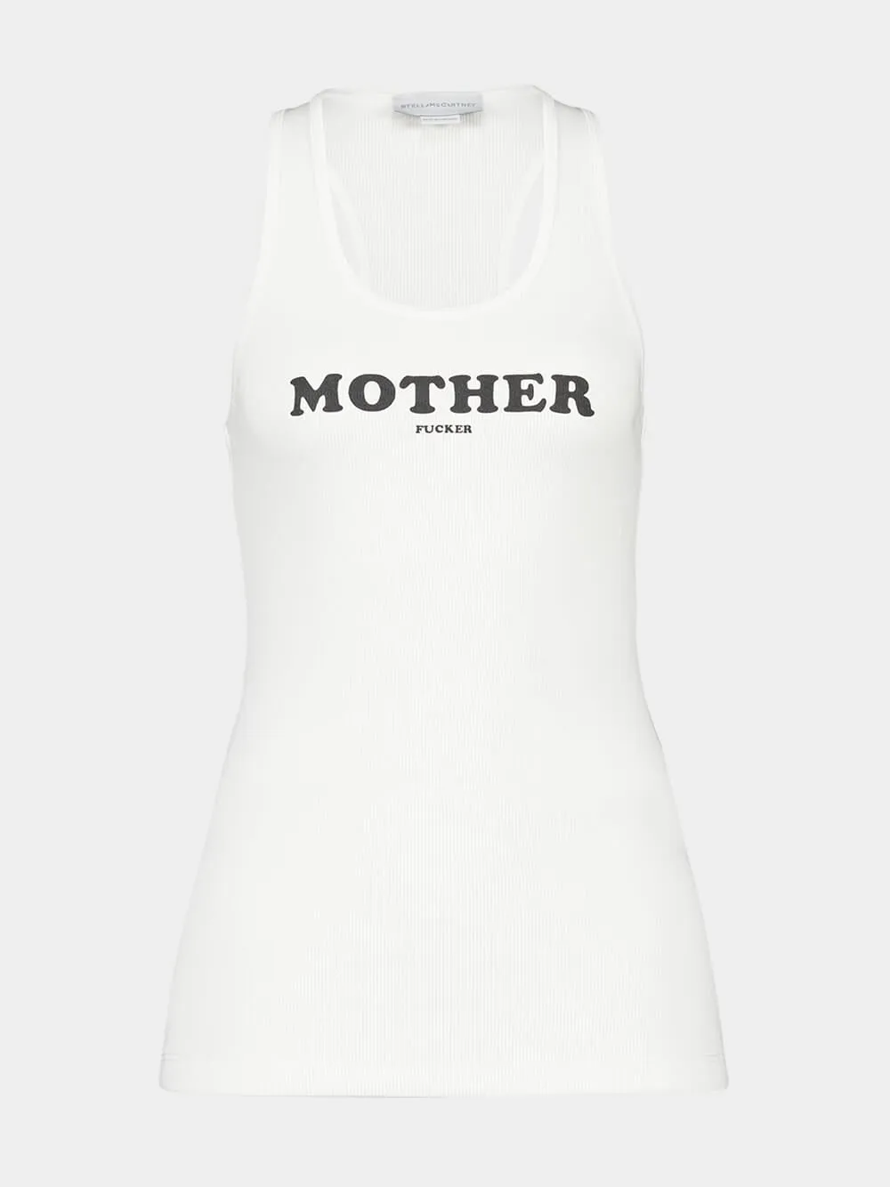 White Mother F*cker Tank Top sold by Fashion Clinic