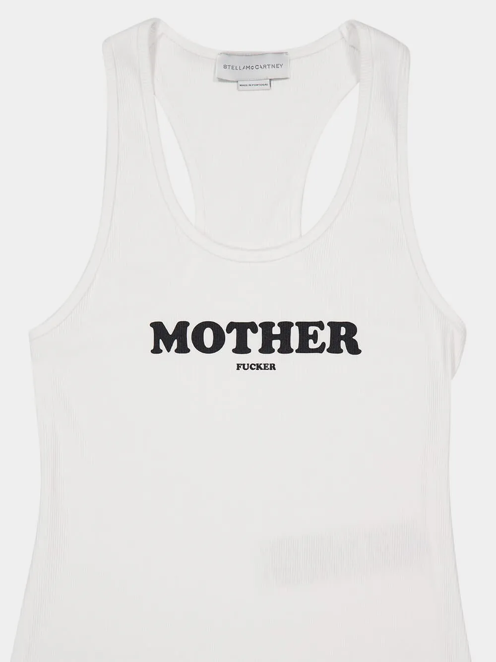 White Mother F*cker Tank Top sold by Fashion Clinic product image thumbnail 4