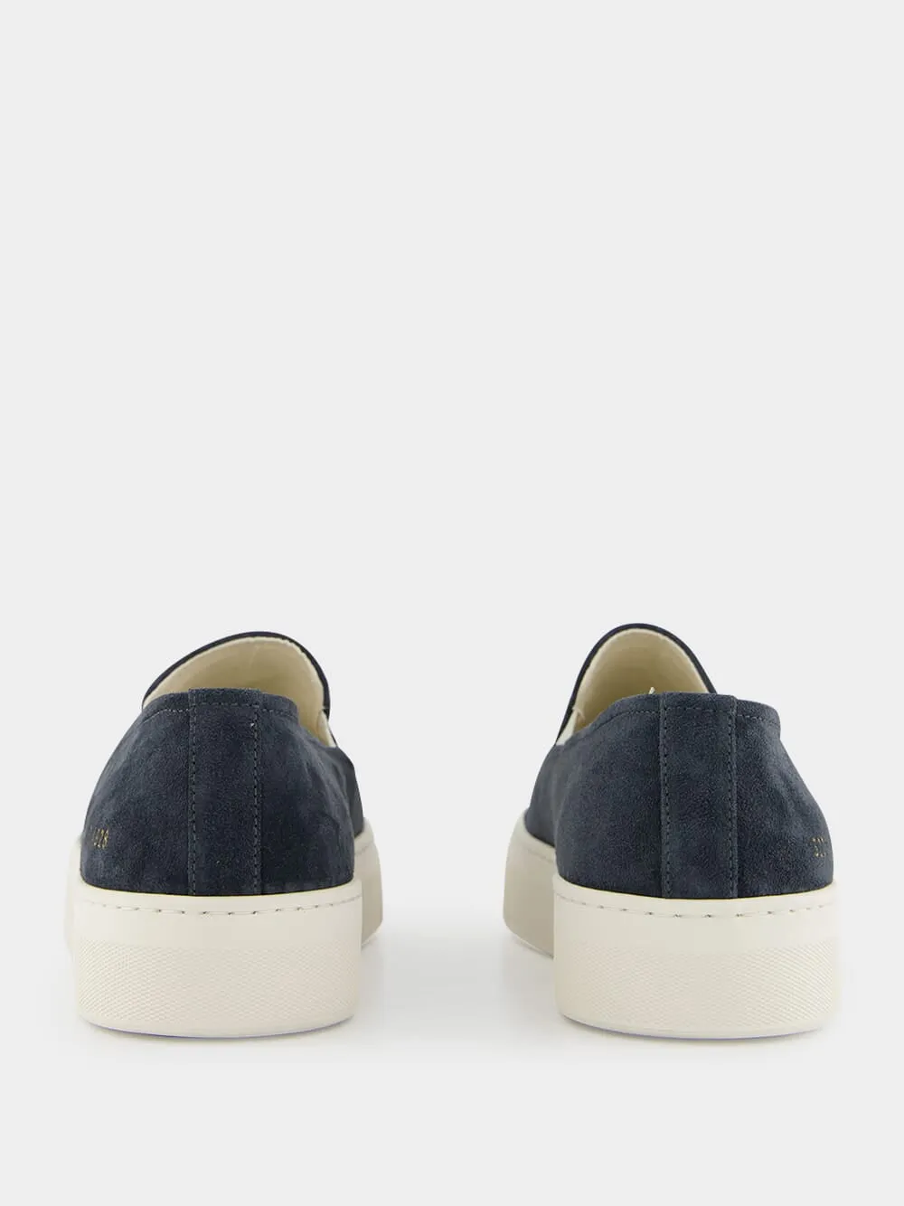 Dark Blue Suede Slip-On Sneakers sold by Fashion Clinic product image thumbnail 5