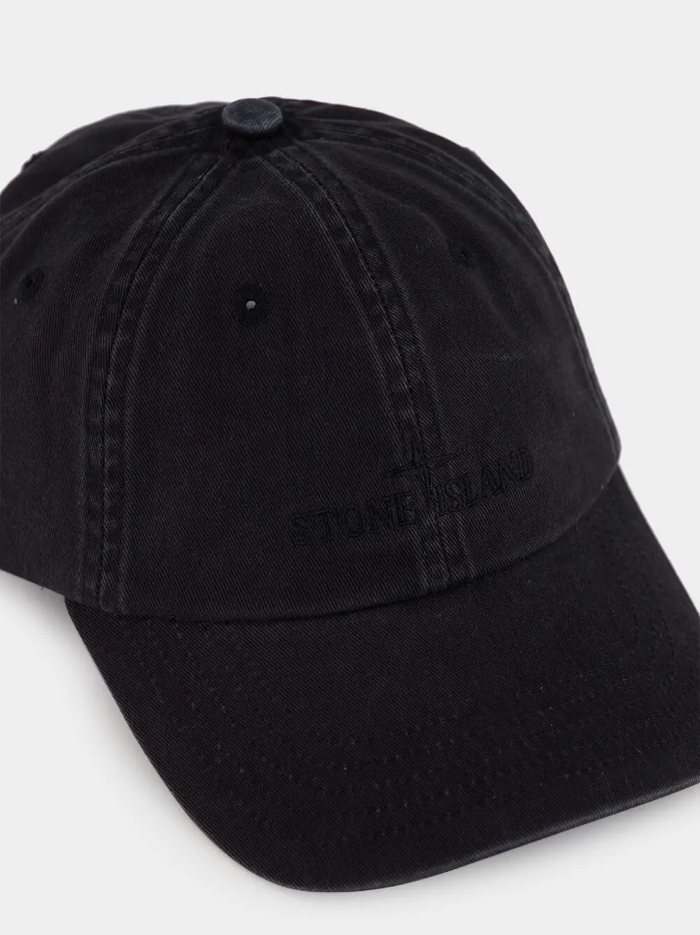 Black Brushed Cotton Baseball Cap sold by Fashion Clinic product image thumbnail 3