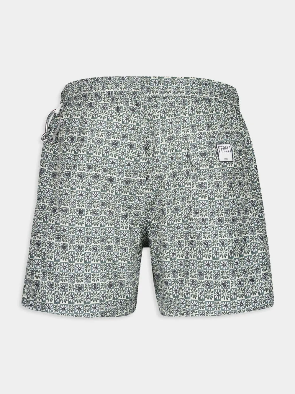 Green Steel Blue Madeira Floral Swim Trunk sold by Fashion Clinic product image thumbnail 2