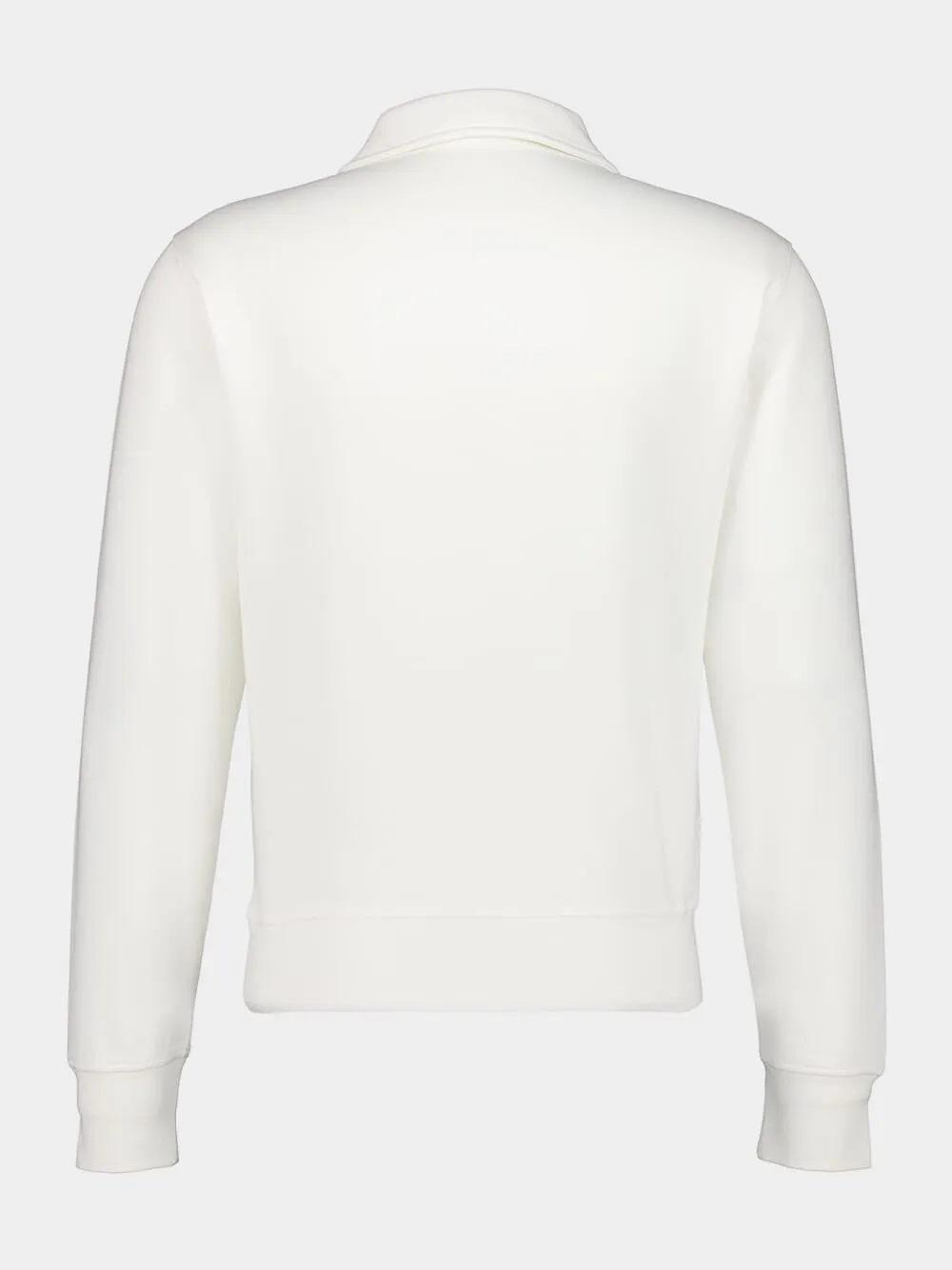 White Zipped Neck Rugby Jacket sold by Fashion Clinic product image thumbnail 2