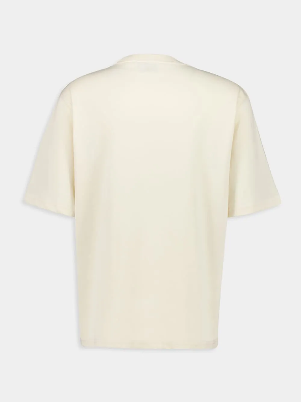 Beige Cotton Patch T-Shirt sold by Fashion Clinic product image thumbnail 2