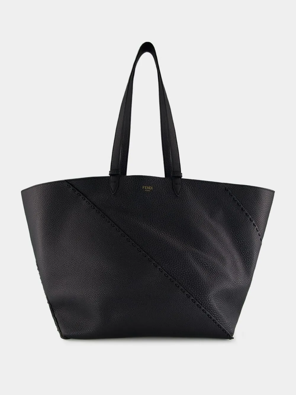 Black Selleria Diagonal Shopper Large sold by Fashion Clinic product image thumbnail 2
