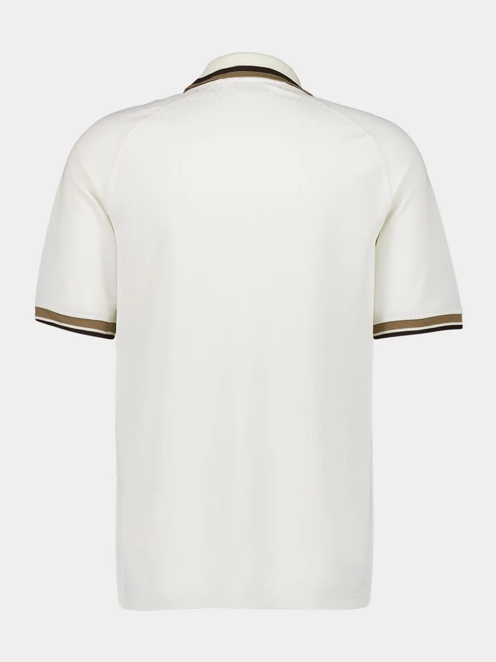 White FF Jacquard Polo Shirt sold by Fashion Clinic product image thumbnail 2