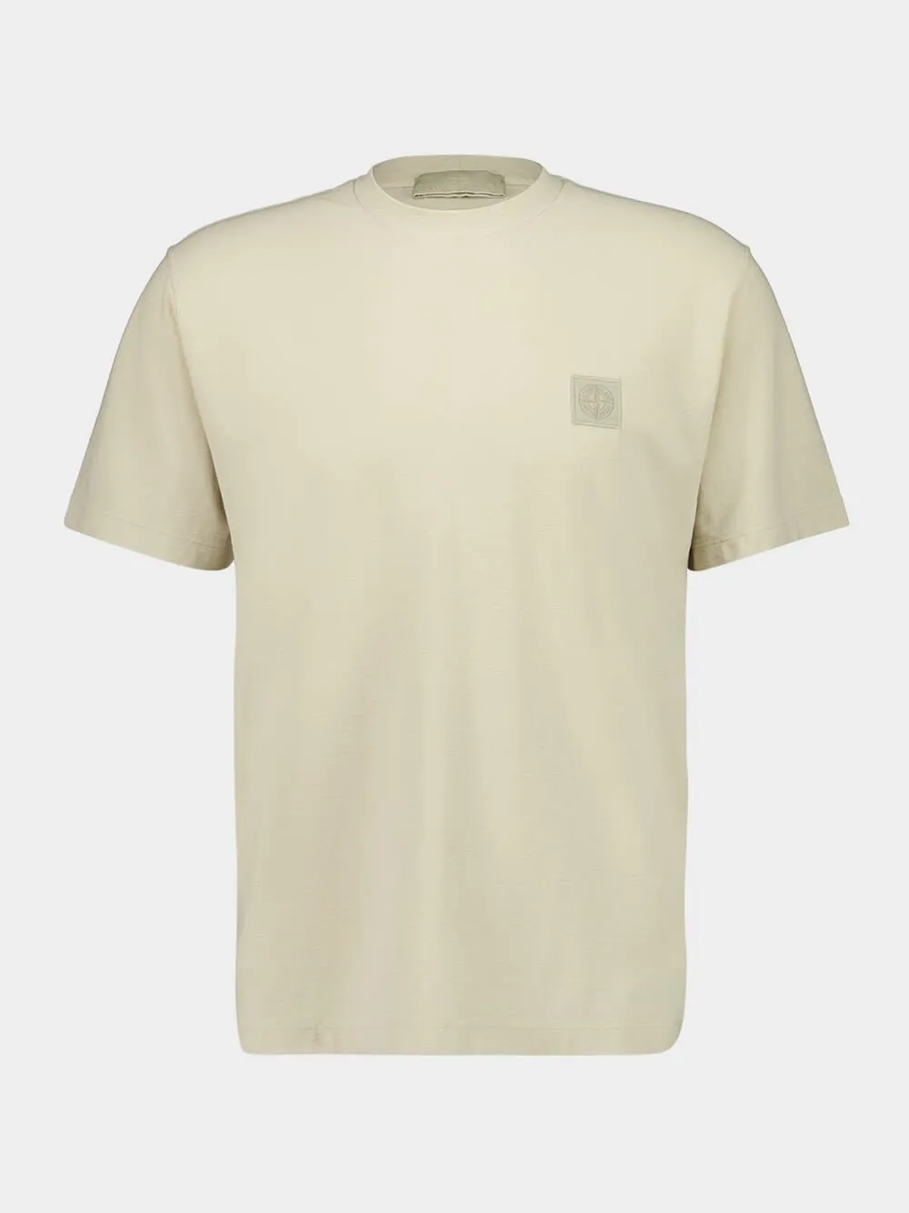 Beige Crew Neck T-Shirt sold by Fashion Clinic
