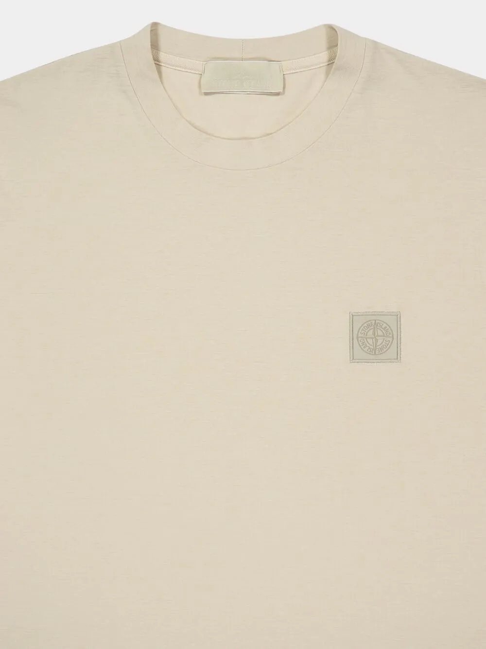 Beige Crew Neck T-Shirt sold by Fashion Clinic product image thumbnail 3