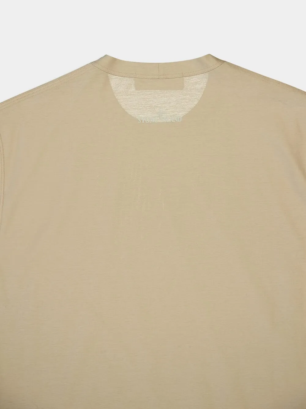 Beige Ghost Cotton T-Shirt sold by Fashion Clinic product image thumbnail 4