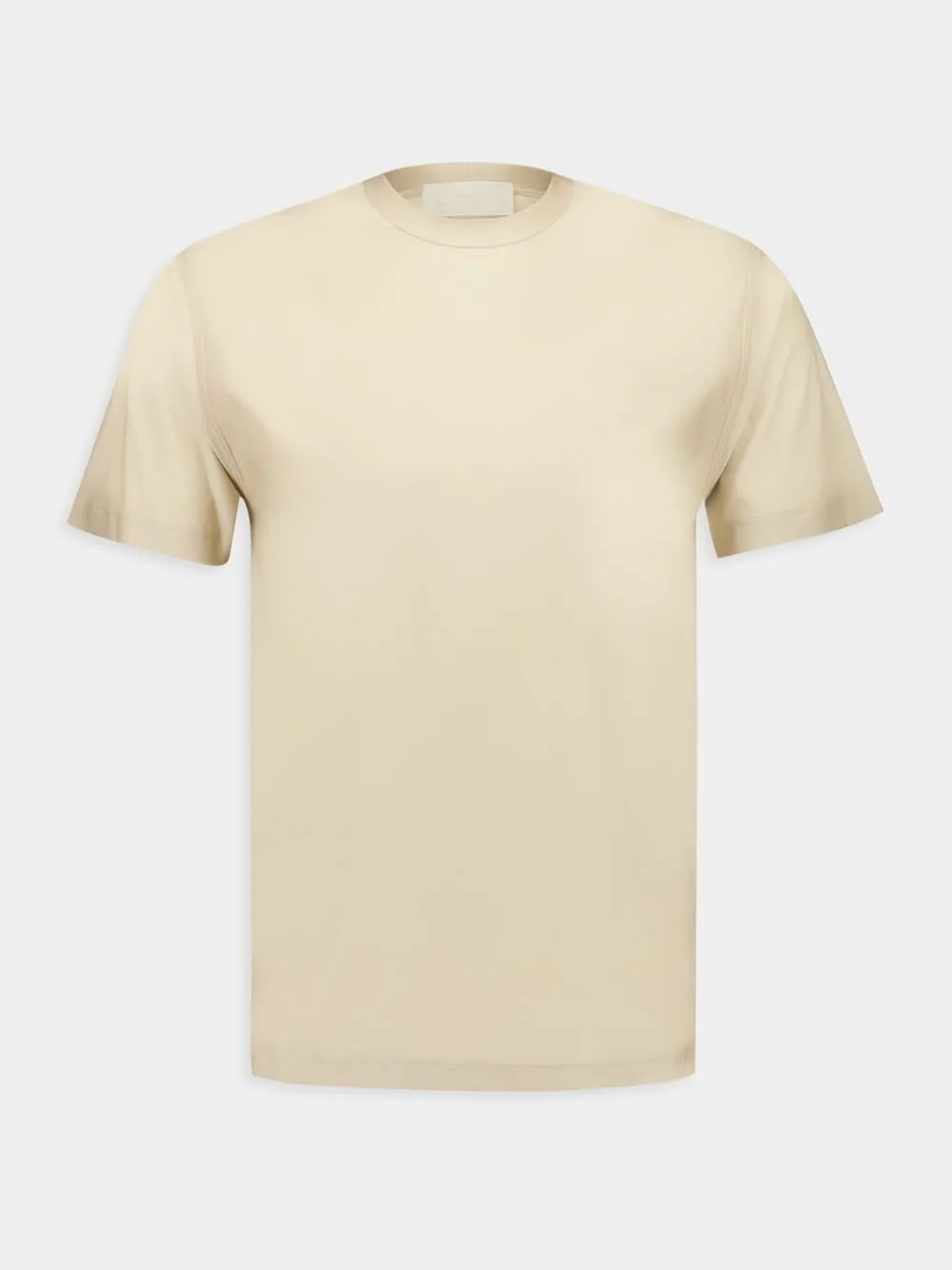 Beige Ghost Cotton T-Shirt sold by Fashion Clinic
