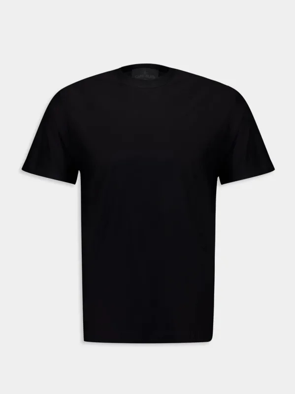 Black Ghost Cotton T-Shirt sold by Fashion Clinic