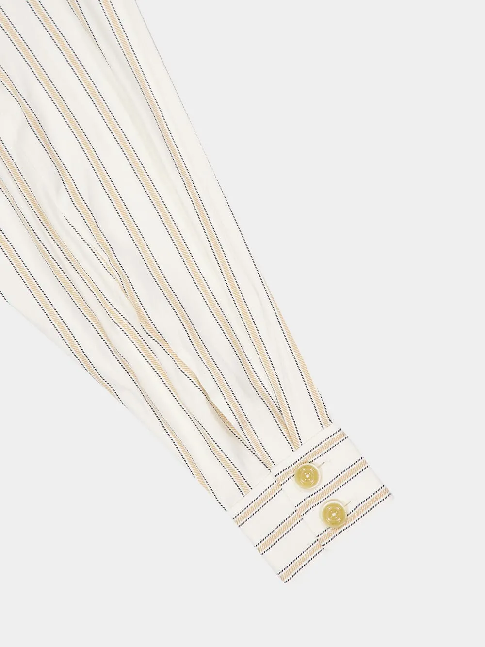 Cream Illuminate Gold Striped Shirt sold by Fashion Clinic product image thumbnail 5