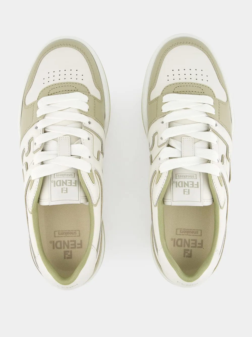 Sage Match Leather Sneakers sold by Fashion Clinic product image thumbnail 4