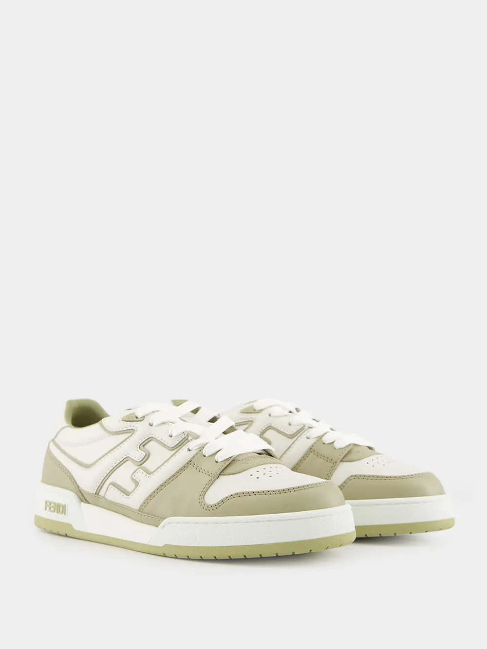 Sage Match Leather Sneakers sold by Fashion Clinic product image thumbnail 3