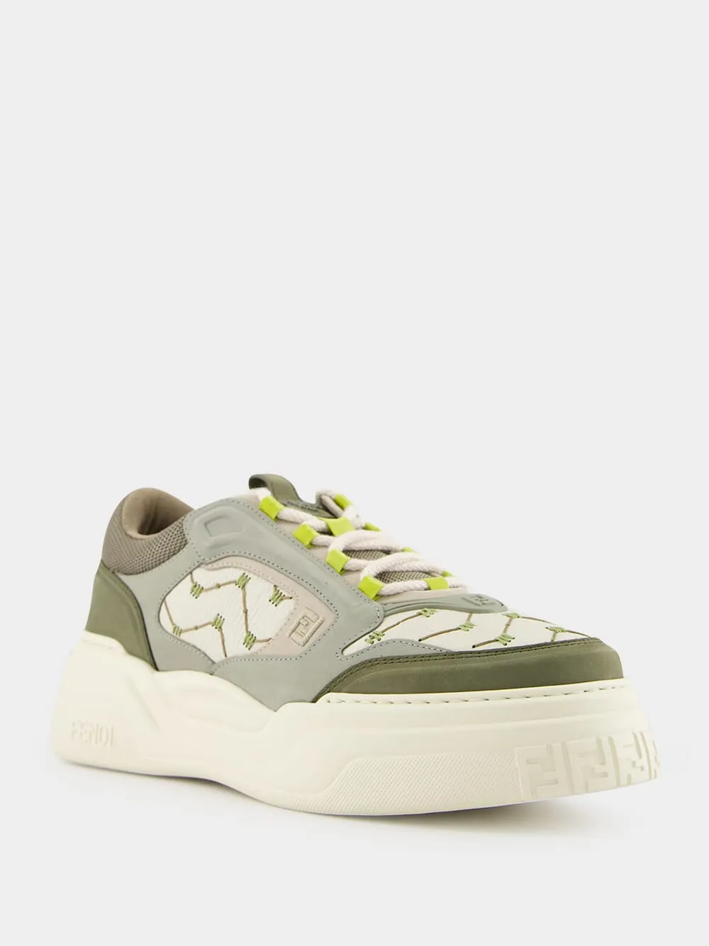 Green Force Leather and Nubuck Sneakers sold by Fashion Clinic product image thumbnail 2