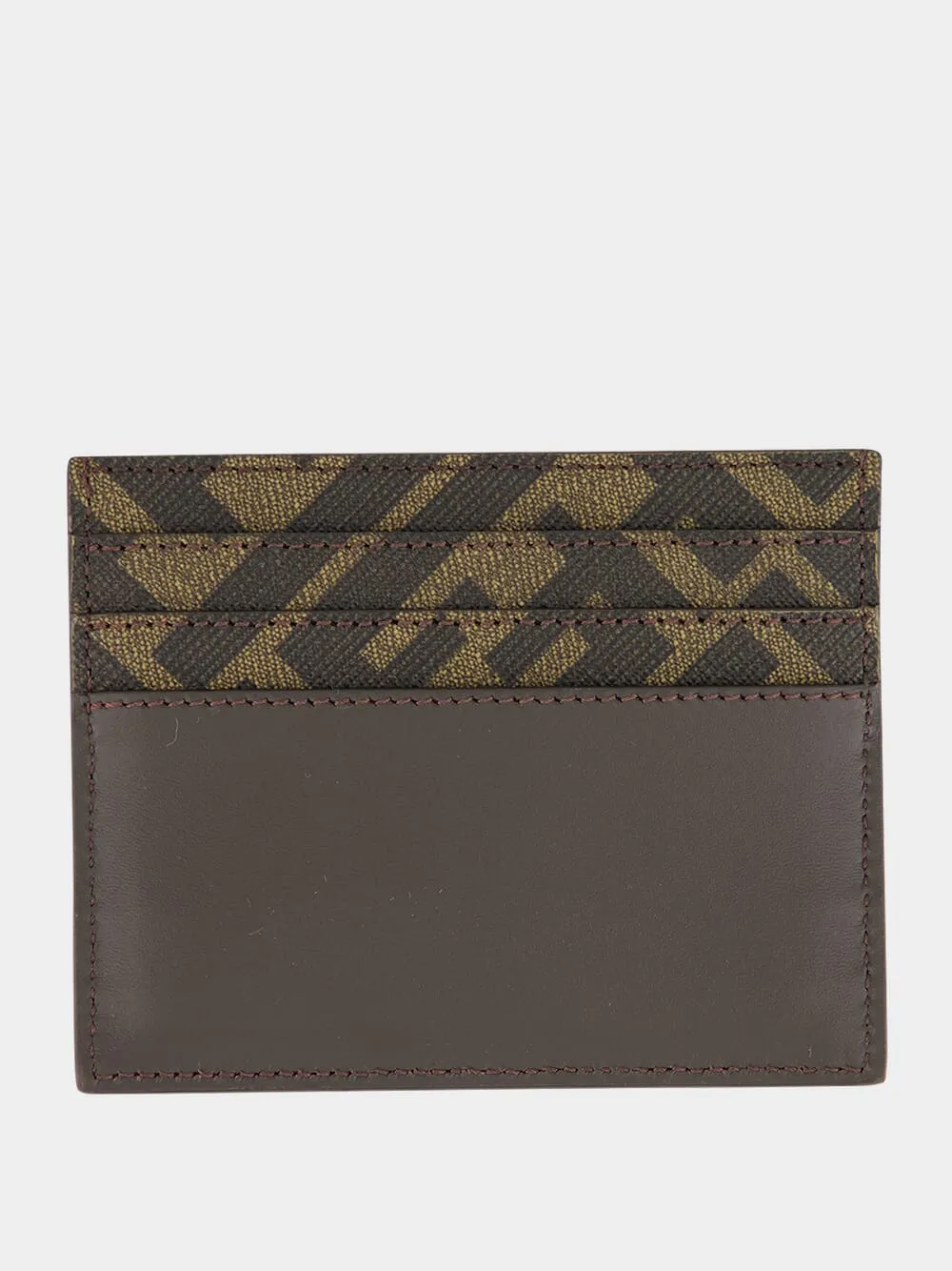 Brown FF Squared Card Holder sold by Fashion Clinic product image thumbnail 2