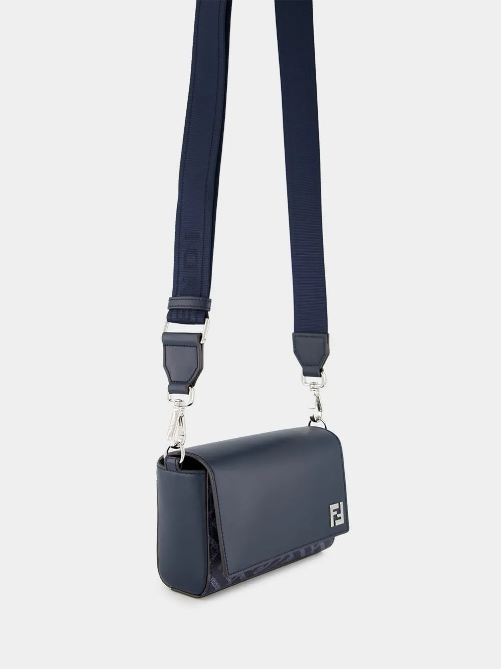 Dark Blue FF Squared Compact Bag sold by Fashion Clinic product image thumbnail 4