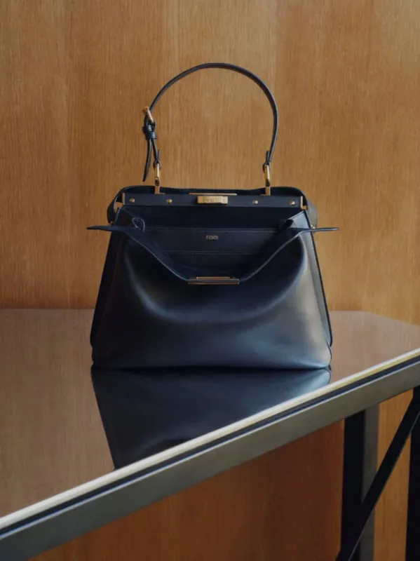 Black Peekaboo Soft Large Bag sold by Fashion Clinic