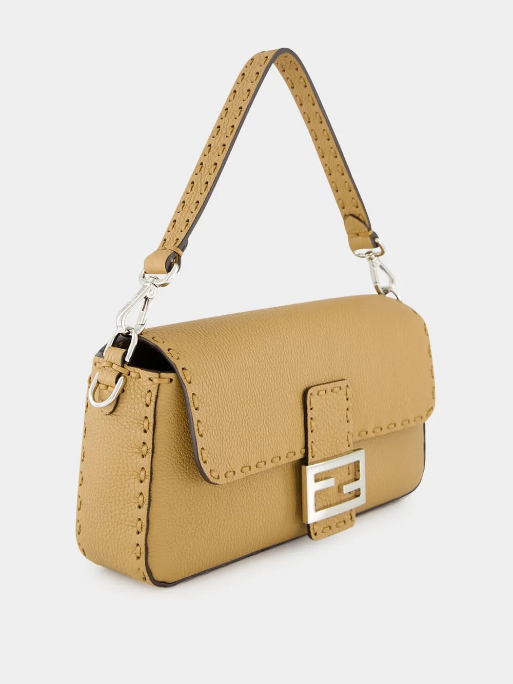 Cappuccino Baguette Selleria Bag sold by Fashion Clinic product image thumbnail 3