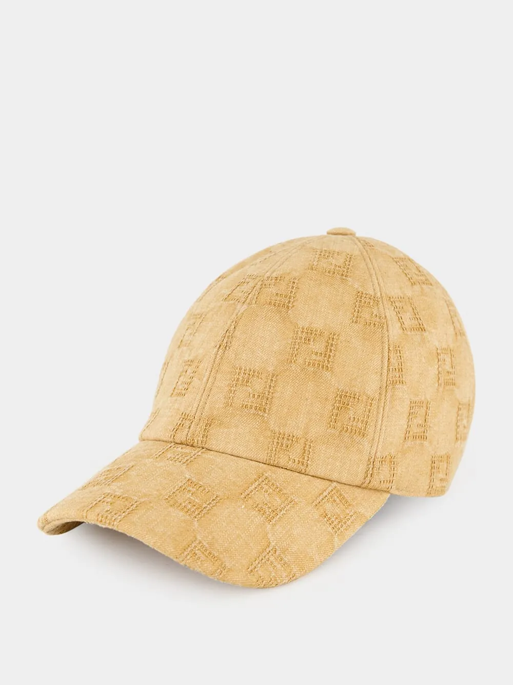 Brown FF Canvas Baseball Cap sold by Fashion Clinic