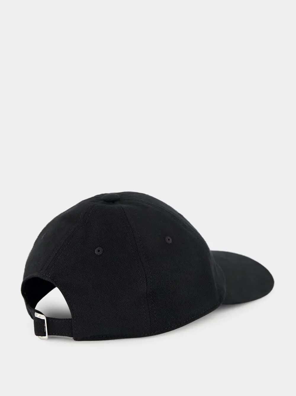 Black Cotton Baseball Cap sold by Fashion Clinic product image thumbnail 3