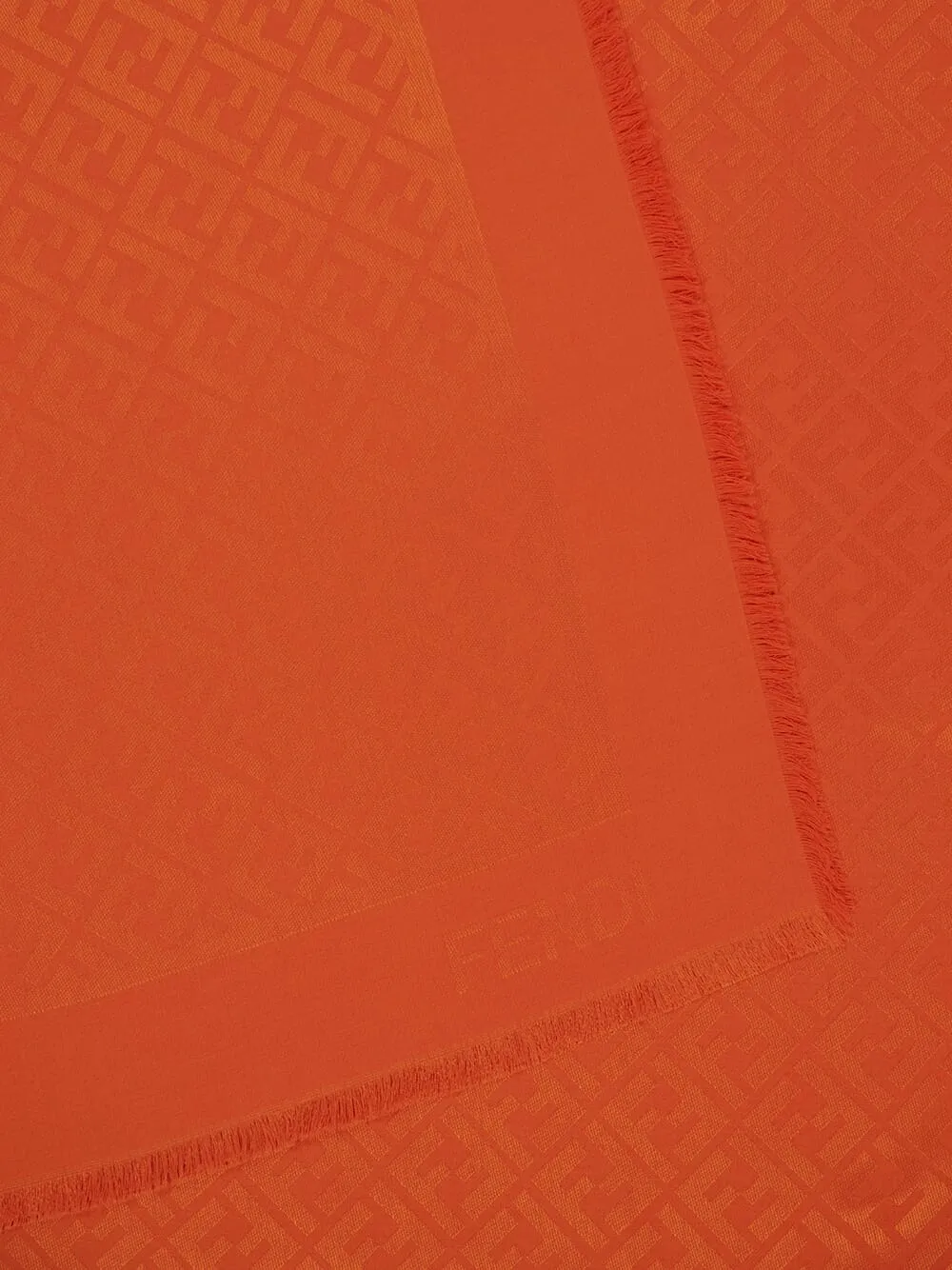 Orange FF Jacquard Shawl sold by Fashion Clinic product image thumbnail 3