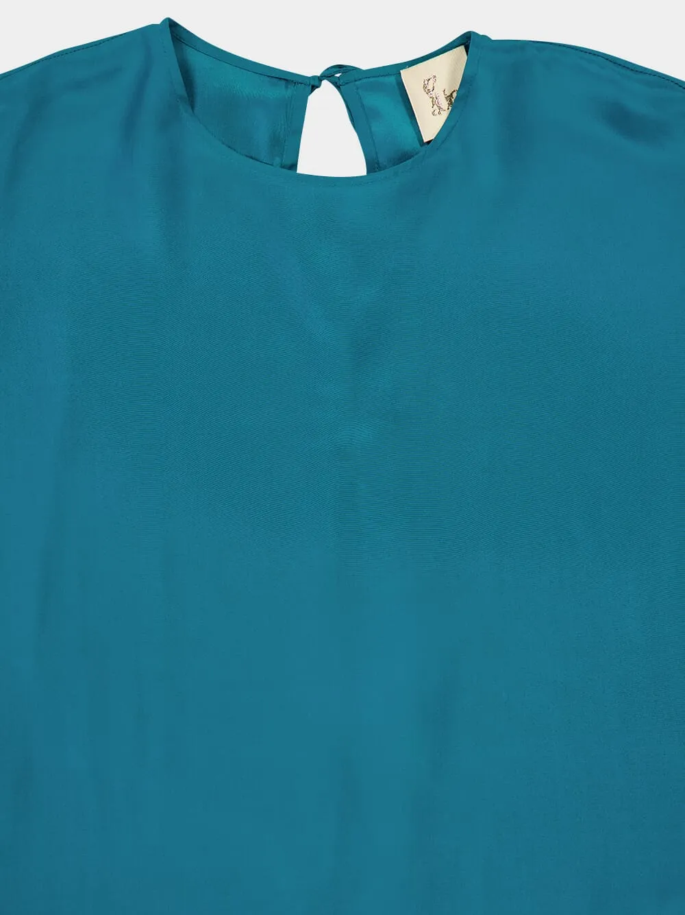 Auriga Botanical Green Silk Kaftan Dress sold by Fashion Clinic product image thumbnail 5