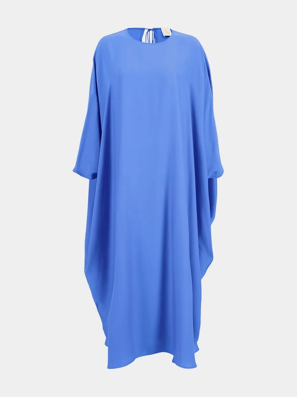 Auriga Blue Silk Kaftan Dress sold by Fashion Clinic