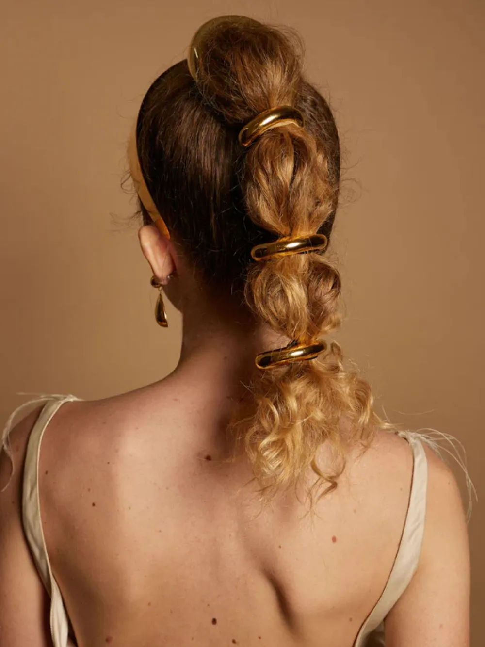 Gold Plated Petite Glossy Arch Pony sold by Fashion Clinic product image thumbnail 2