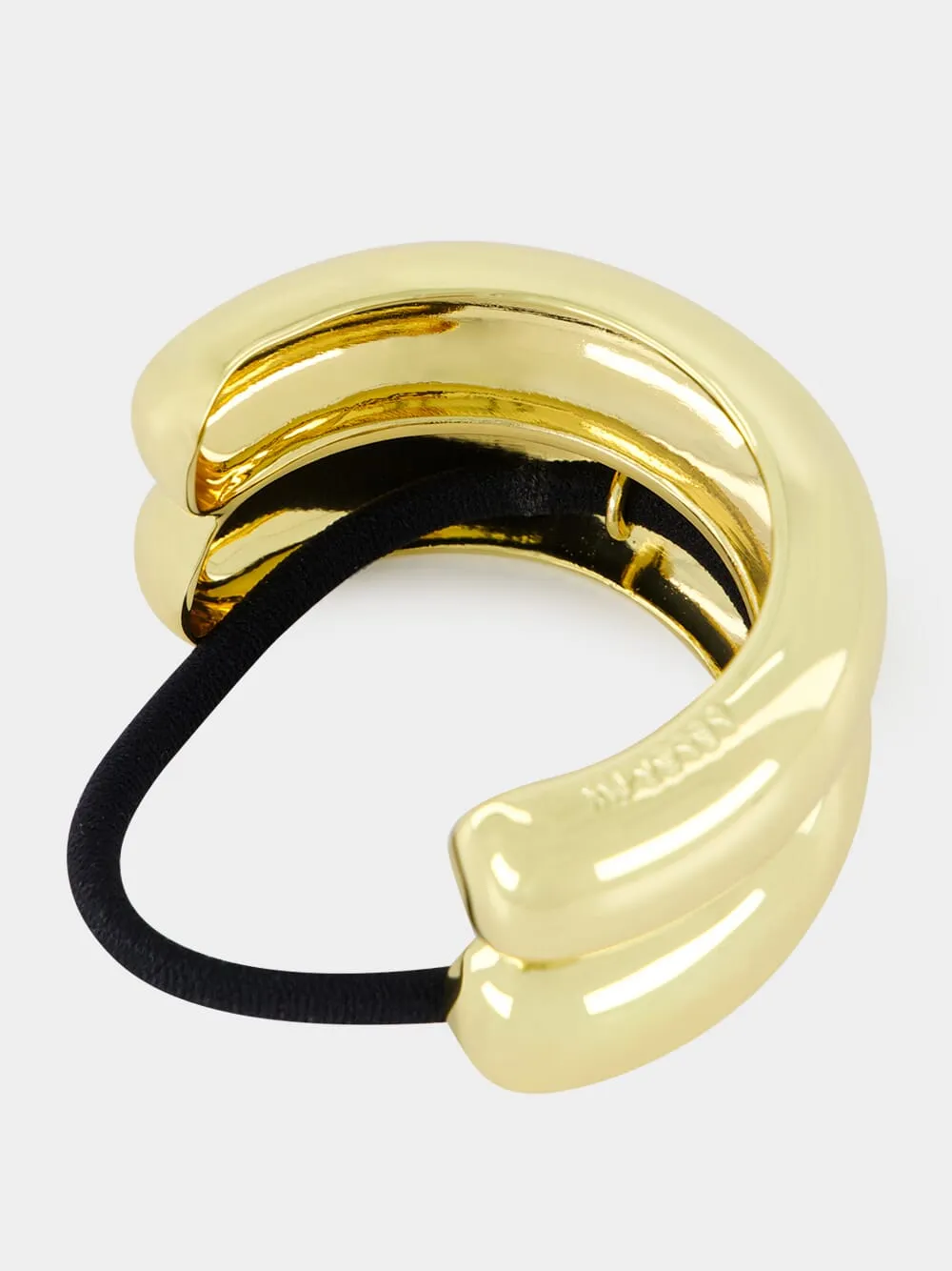 Gold Plated Glossy Double Arch Pony sold by Fashion Clinic product image thumbnail 4