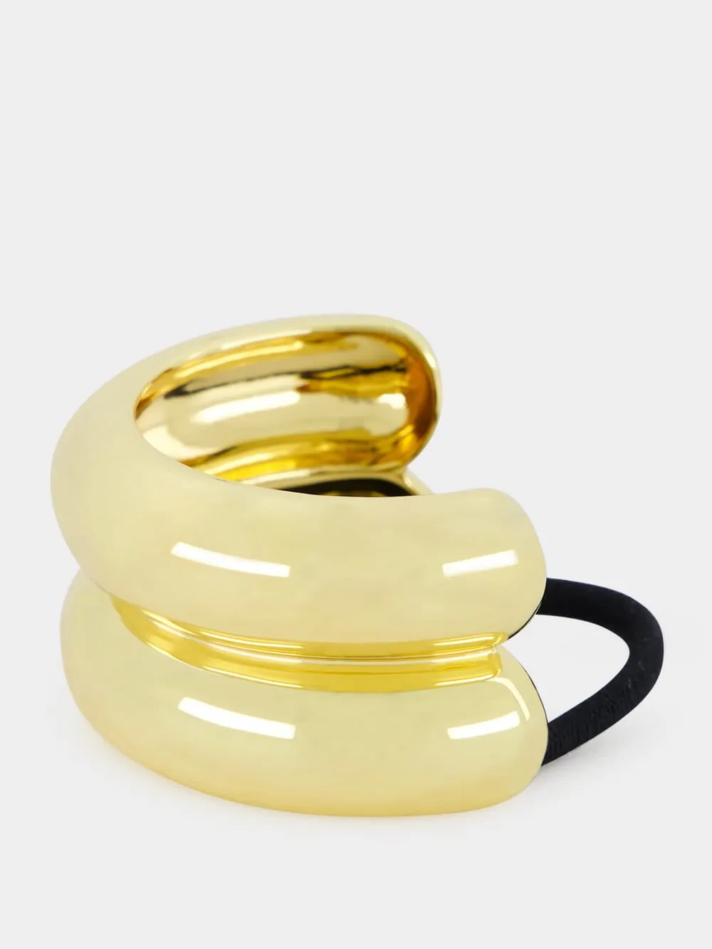 Gold Plated Glossy Double Arch Pony sold by Fashion Clinic product image thumbnail 2