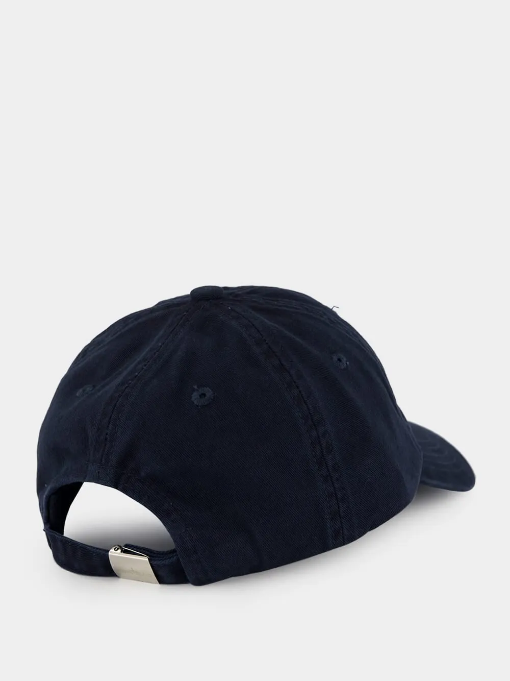 Navy Blue Brushed Cotton Baseball Cap sold by Fashion Clinic product image thumbnail 2