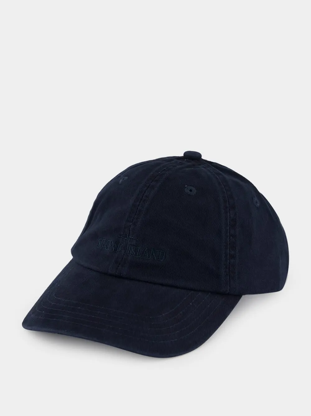 Navy Blue Brushed Cotton Baseball Cap sold by Fashion Clinic