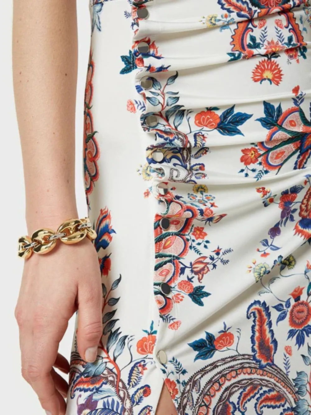 Eight chunky bicolored bracelet sold by Fashion Clinic product image thumbnail 2