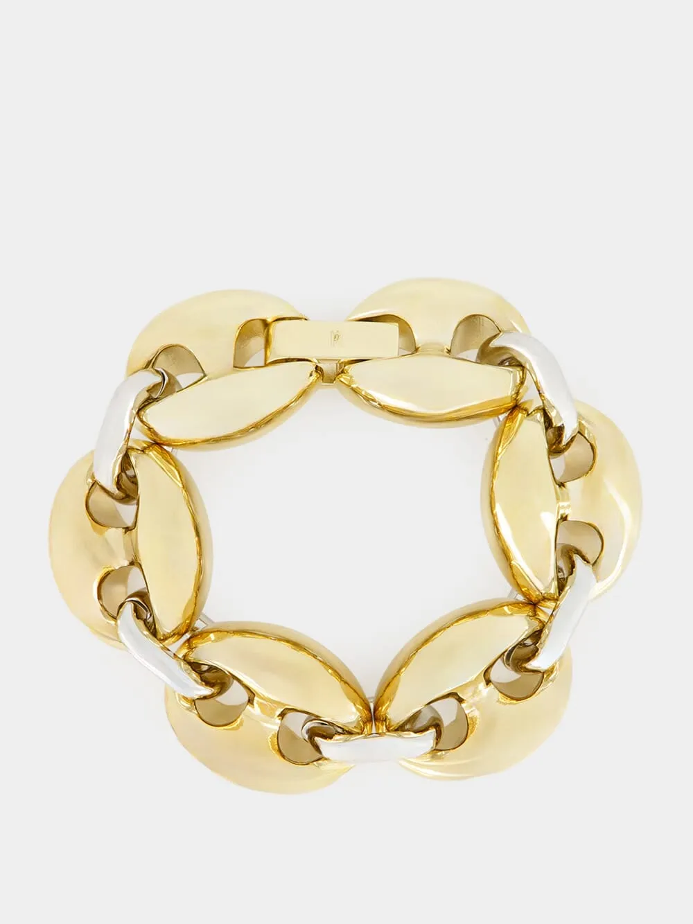 Eight chunky bicolored bracelet sold by Fashion Clinic