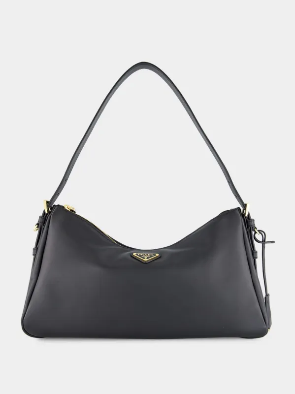 Black Soft Grain Leather Shoulder Bag sold by Fashion Clinic