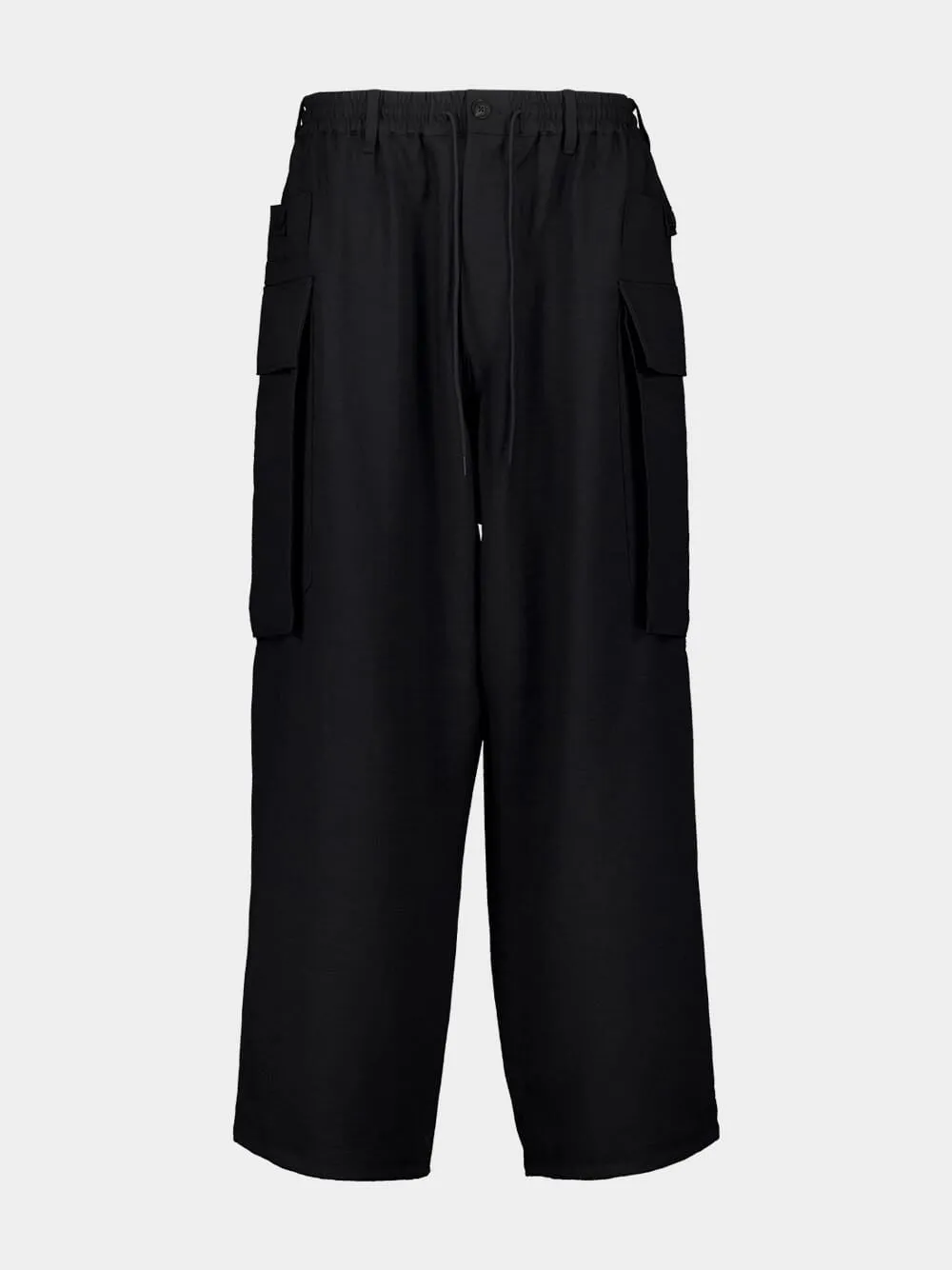 Black Sport Uniform Cargo Pants sold by Fashion Clinic