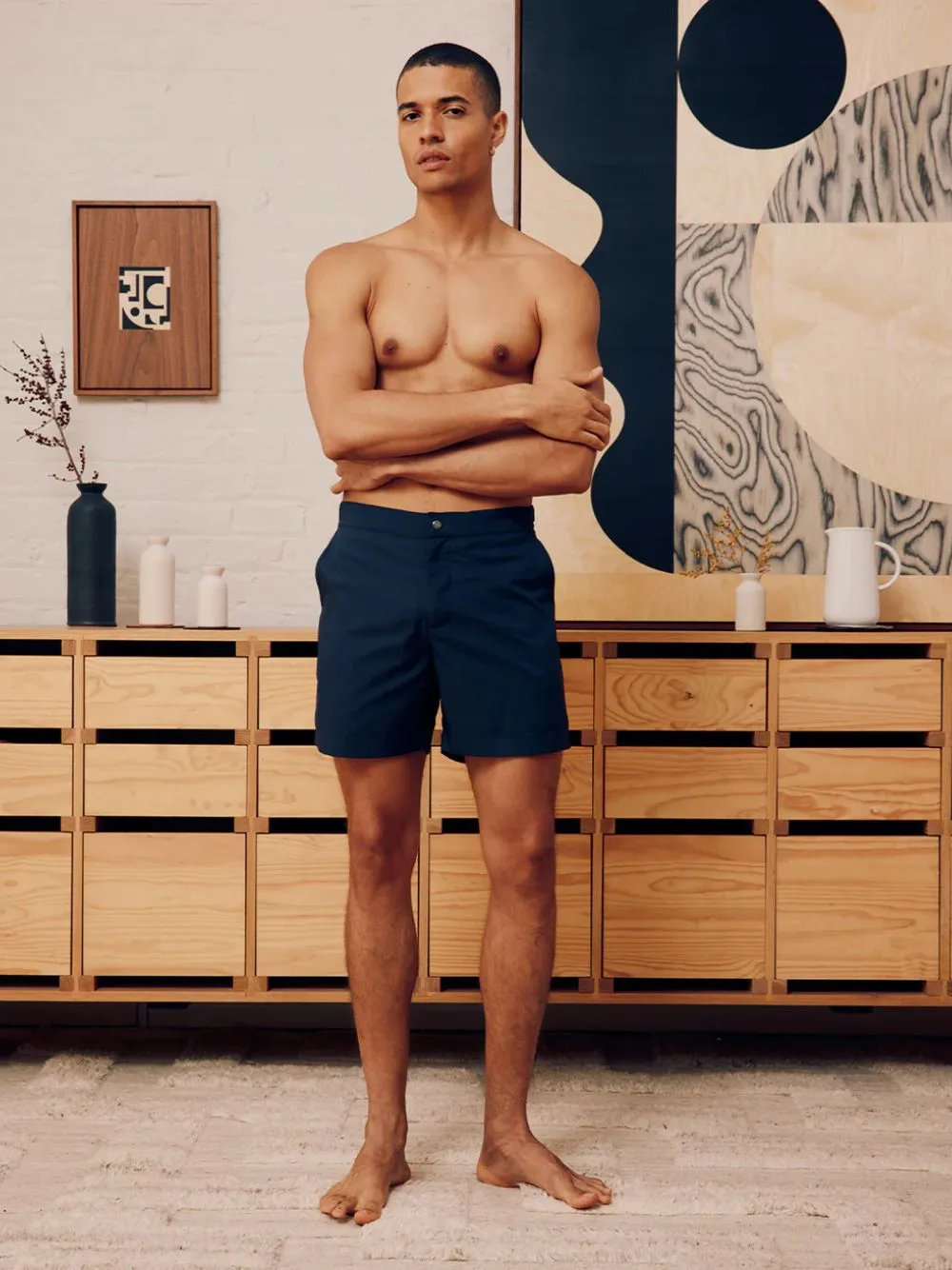 Navy Rio Tailored Swim Shorts sold by Fashion Clinic product image thumbnail 2