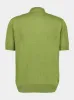 Green Silk-Linen Polo Shirt sold by Fashion Clinic