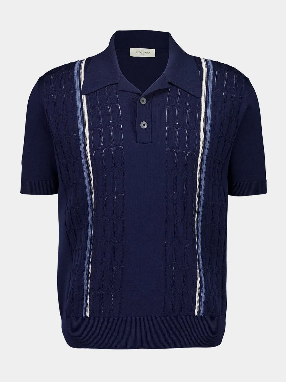 Dark Navy Cotton Polo Shirt sold by Fashion Clinic