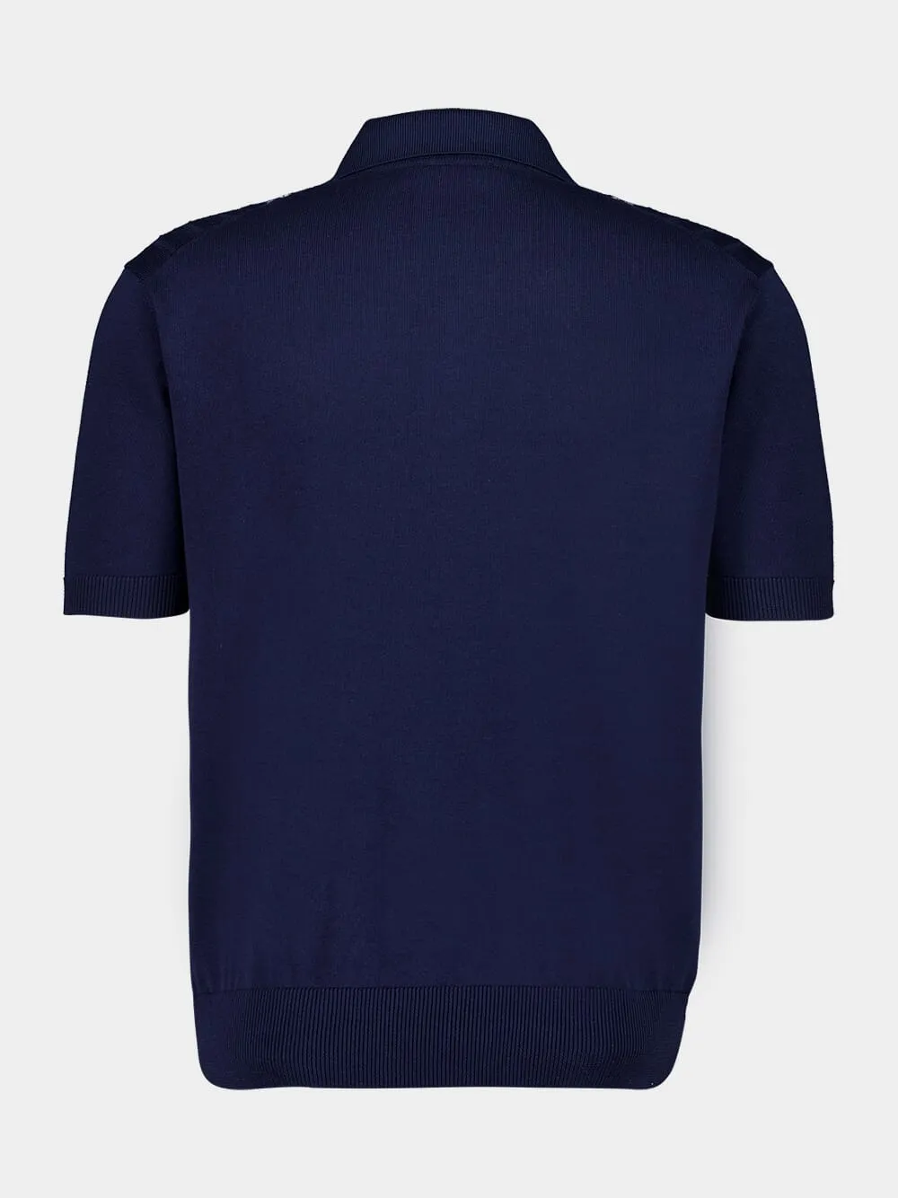 Dark Navy Cotton Polo Shirt sold by Fashion Clinic product image thumbnail 2