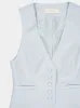 Sea Foam Wool Waistcoat sold by Fashion Clinic