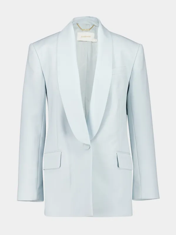 Sea Foam Shawl Collar Tuxedo Jacket sold by Fashion Clinic