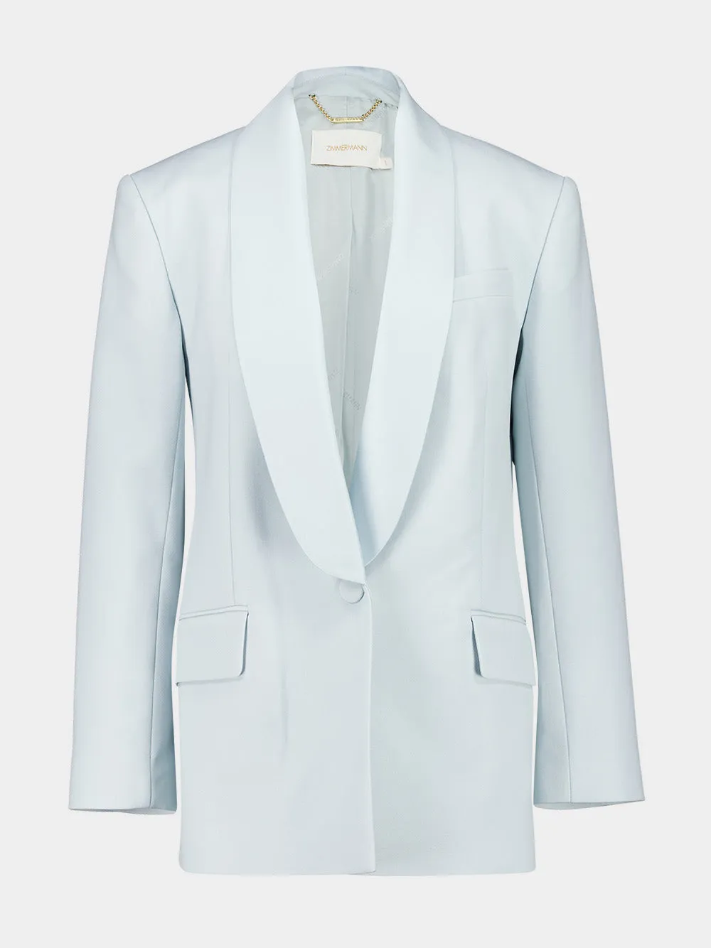 Sea Foam Shawl Collar Tuxedo Jacket sold by Fashion Clinic