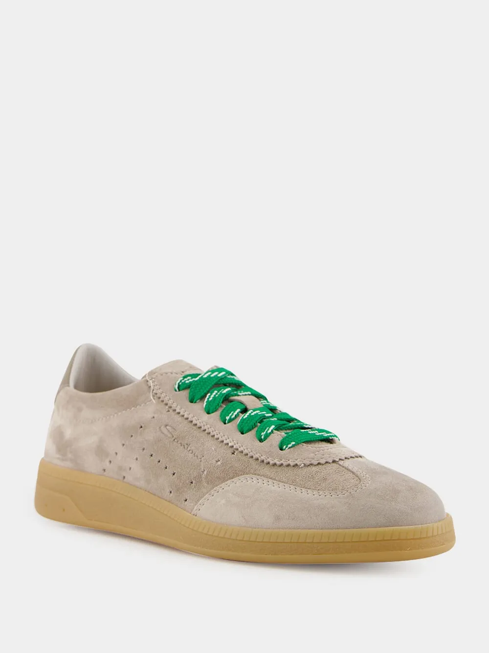 Beige Leather Low-Top Oly-Pulse Sneakers sold by Fashion Clinic product image thumbnail 2