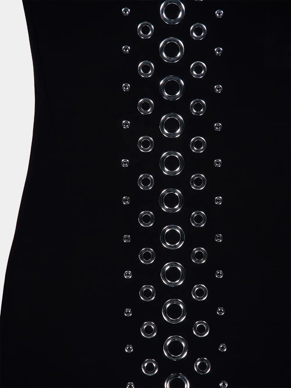 Black Dress with Metallic Eyelets sold by Fashion Clinic product image thumbnail 3