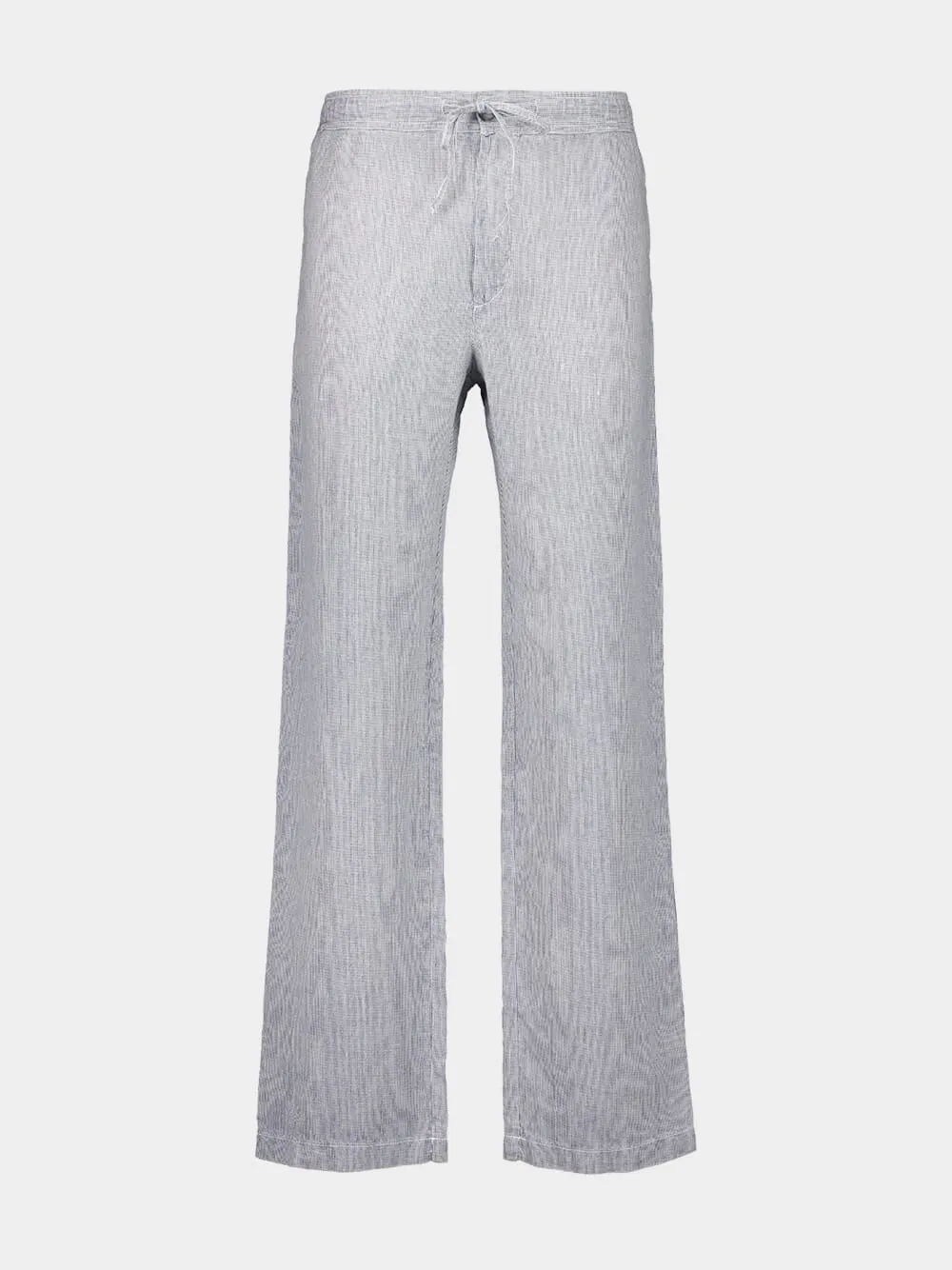 Grey Linen Casual Trousers sold by Fashion Clinic
