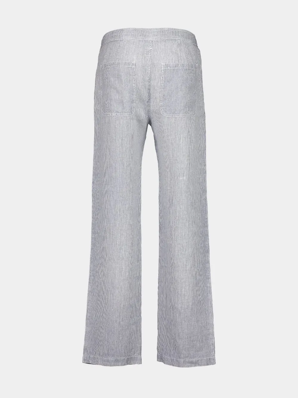 Grey Linen Casual Trousers sold by Fashion Clinic product image thumbnail 2