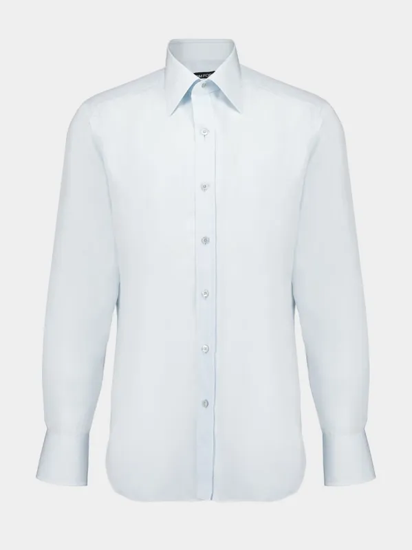 Pale Aqua Lightweight Lyocell Shirt made by Tom Ford