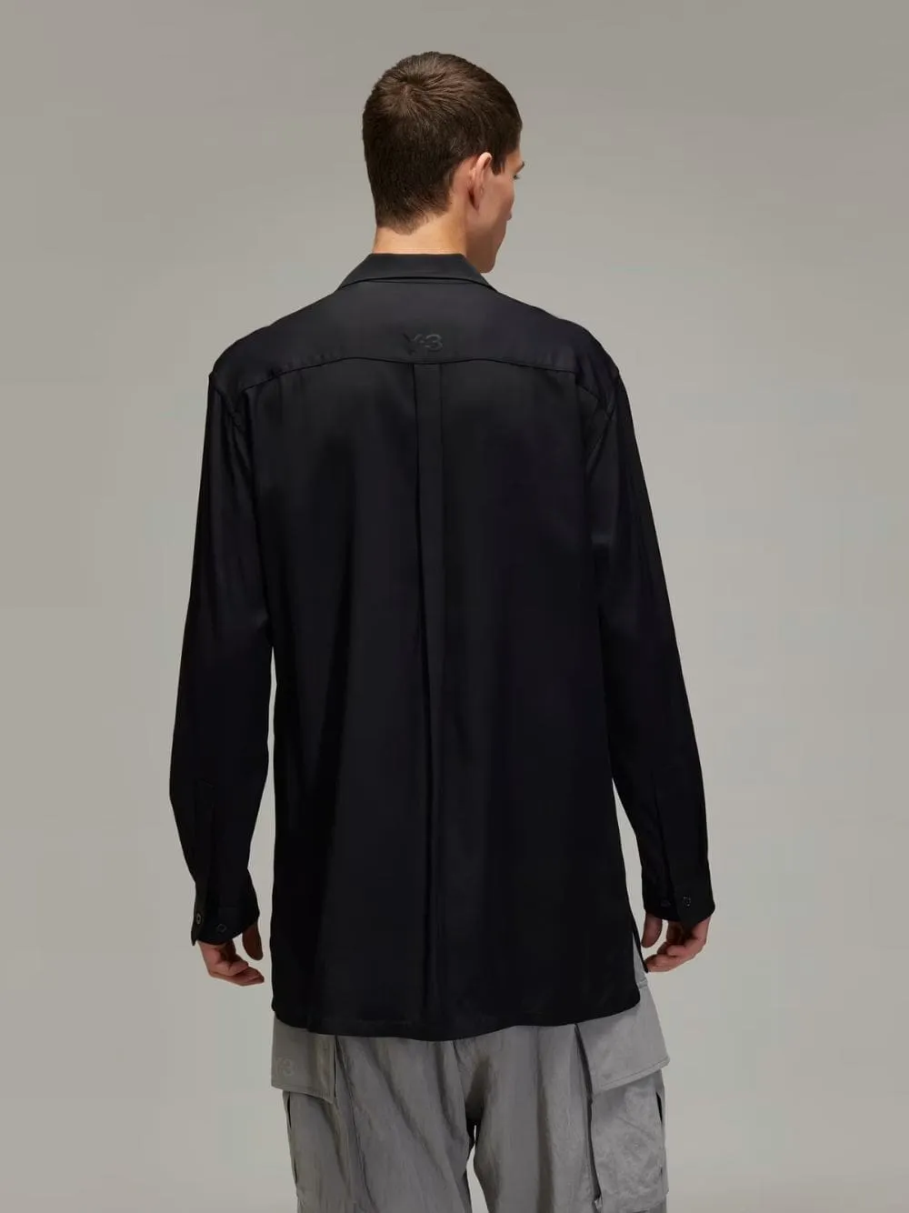 Black Rayon Twill Shirt sold by Fashion Clinic product image thumbnail 3