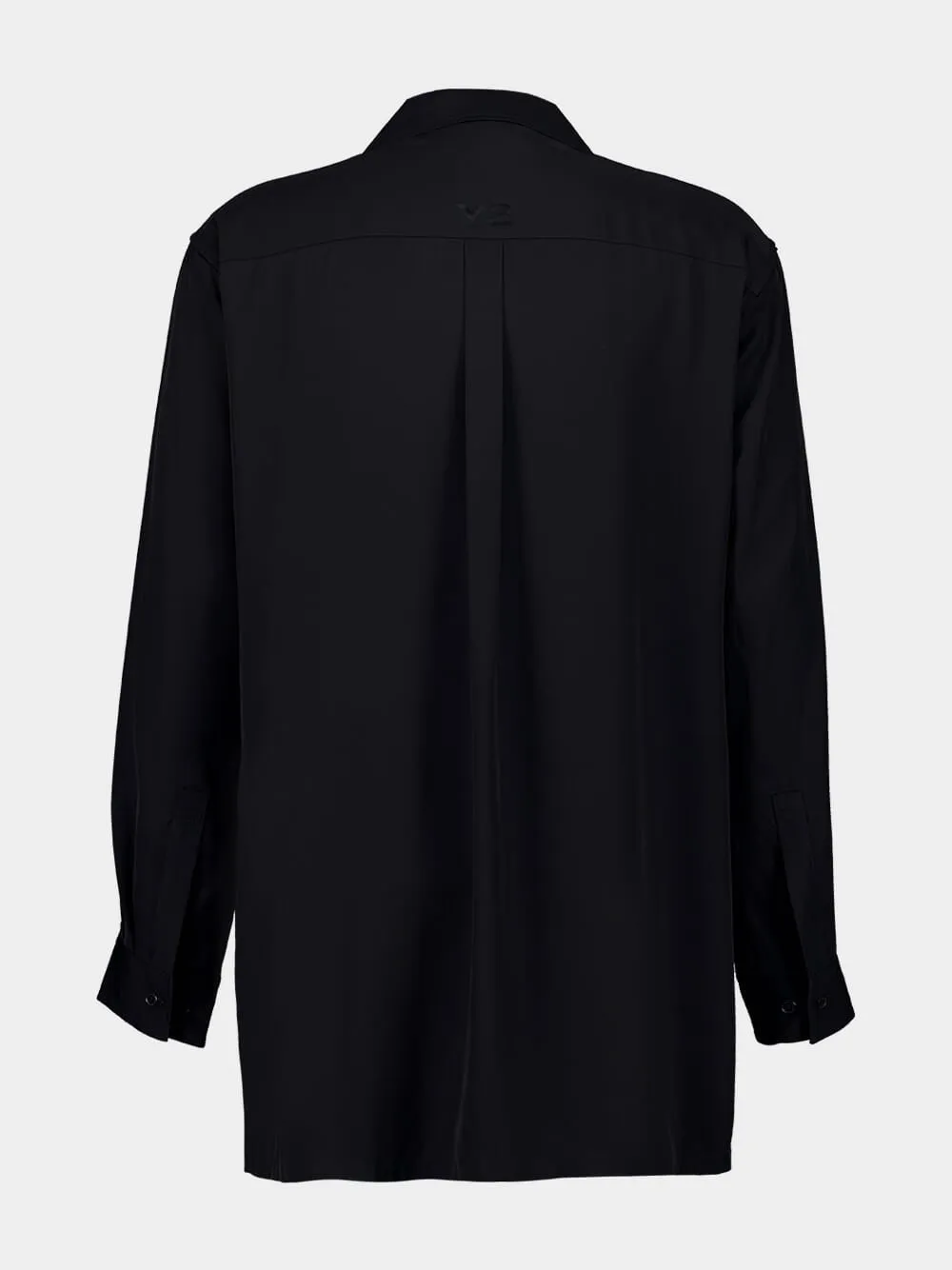 Black Rayon Twill Shirt sold by Fashion Clinic product image thumbnail 4